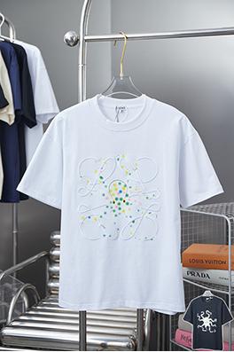 ロエベ新しいタコ刺繍半袖シャツ