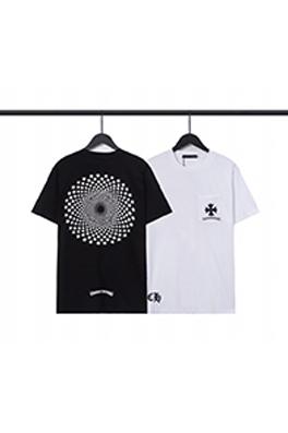 クロムハーツクロスプリントルーズカジュアル半袖Tシャツ