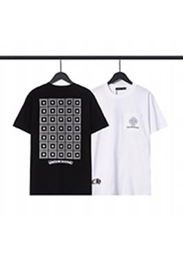 クロムハーツ 新しいクロハートプリント半袖Tシャツ