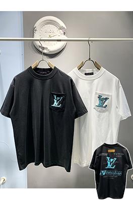 ルイヴィトンポケットロゴ刺繍Tシャツ