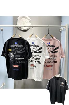 ルイヴィトンコピー新しいクラックパターンプリントTシャツ