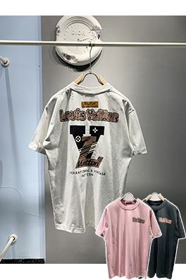 ルイヴィトン新しい発泡スチロールプリントTシャツ