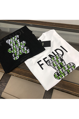 フェンディカップルコットンTシャツ