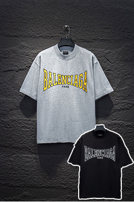 バレンシアガラバークラック半袖Tシャツ
