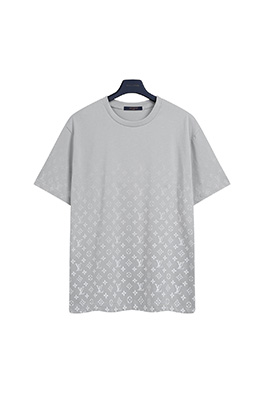 ルイヴィトンスーパーコピーフルプリントグラデーションロゴプリント半袖Tシャツ