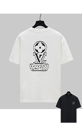 ルイヴィトンVers United ロゴ装飾Tシャツ