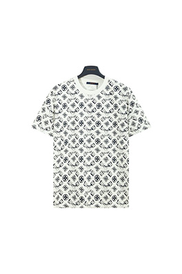 ルイヴィトンフルプリントロゴプリント半袖Tシャツ