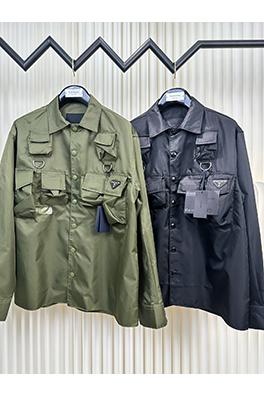 プラダ  ファッションワークウェアナイロンシャツ
