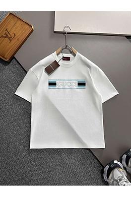 グッチ ロゴエンボスプリント刺繍半袖Tシャツ
