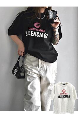 バレンシアガ新しい厚板アルファベットTシャツ