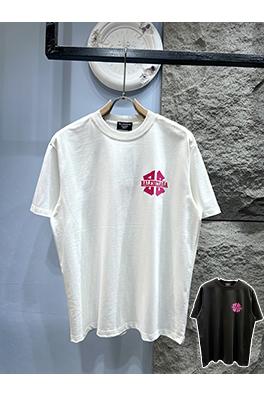 バレンシアガ新しい厚手のプレス文字半袖Tシャツ