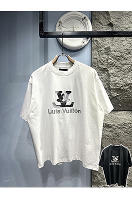 ルイヴィトンエンボス文字半袖Tシャツ