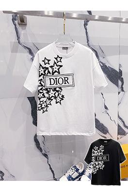 ディオールコピー手描きロゴ半袖Tシャツ