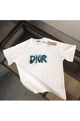 ディオール新ブランドロゴプリントカップル半袖Tシャツ