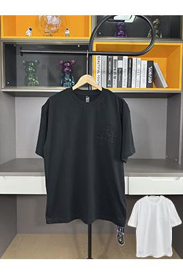 クロムハーツファッションパッチ刺繍半袖Tシャツ