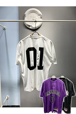 バレンシアガウォッシュドビンテージバスケットボールシリーズ半袖Tシャツ