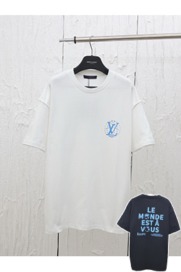 ルイヴィトン 新しいフィドンデザインショールーム半袖Tシャツ