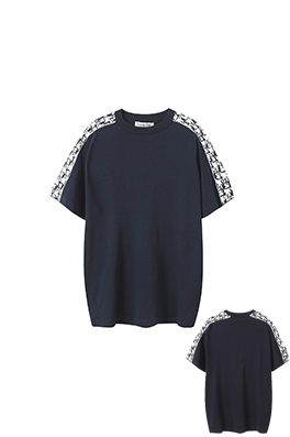ディオールスーパーコピー新しいウェビングラウンドネックTシャツ