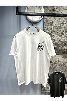シャネルコピー新しい手描きロゴ半袖Tシャツ