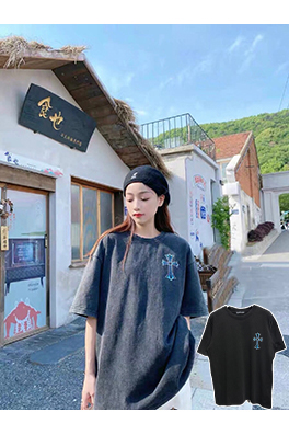 クロムハーツコットンのウォッシュTシャツ