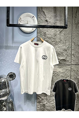 グッチプリントサイン入り半袖Tシャツ