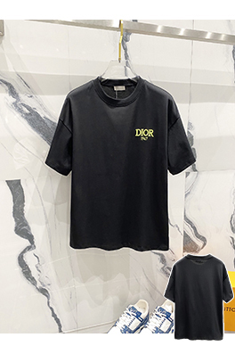ディオールレザーロゴ入り半袖Tシャツ