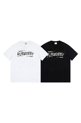 バーバリーコピー胸にアルファベットの半袖Tシャツ