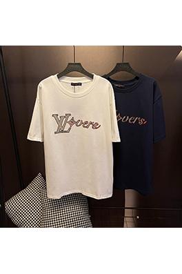 ルイヴィトンビーズ刺繍半袖Tシャツ