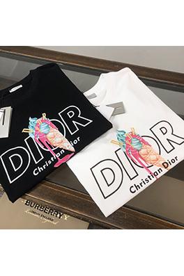 ディオール 新作 ユニークロゴプリント クルーネック 半袖Tシャツ