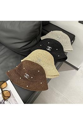 シャネルパール付き編み込みフィッシャーマンハット