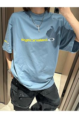 バレンシアガ25SS 新作 サークルロゴ 前後刺繍 半袖Tシャツ