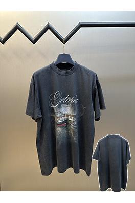 バレンシアガ 帆船プリント 半袖Tシャツ