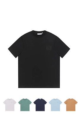 ロエベスーパーコピークラシックな胸の刺繍tシャツ