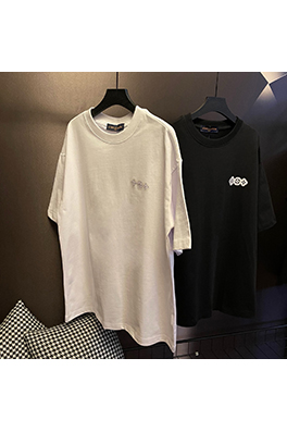 ルイヴィトン新しい雲のインクジェット大きなロゴTシャツ