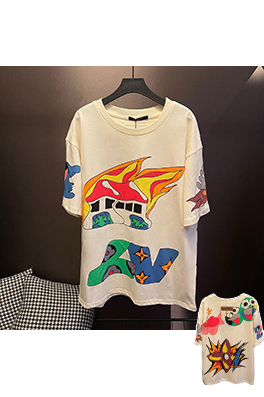 ルイヴィトン炎プリントTシャツ