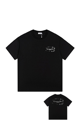 ディオールラバープリント工芸 フロント バック ロゴプリントTシャツ