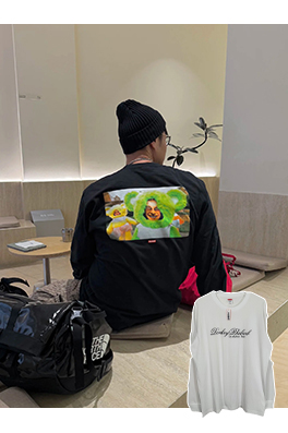 Supreme X Aphex Twin  SS25 Donkey Rhubard 長袖Tシャツ