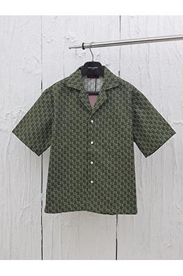 グッチLidoシリーズフルプリントダブルG半袖シャツ