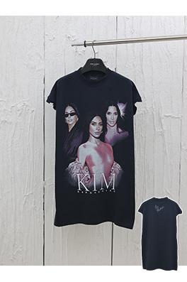バレンシアガコピーキミアート磨かれたノースリーブTシャツ