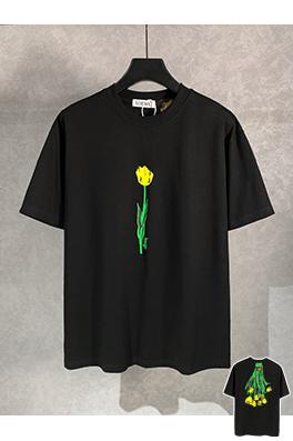 ロエベチューリップ柄 クルーネック半袖Tシャツ