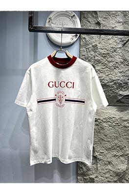 グッチワッペンロゴ付きクルーネック半袖Tシャツ