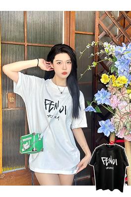 フェンディ フラッグテープデザイン半袖Tシャツ