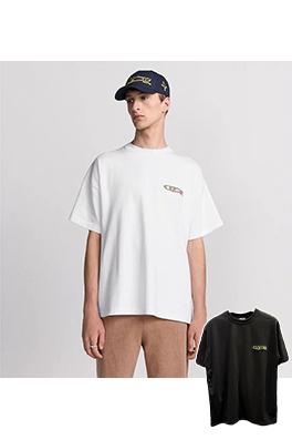 ディオール刺繍マイクロラベル半袖Tシャツ