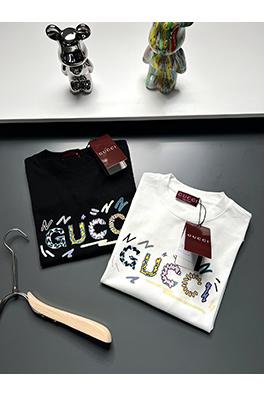 グッチ新しい花柄プリント文字半袖Tシャツ