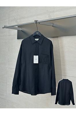 セリーヌ新しいリネンルーズシャツ