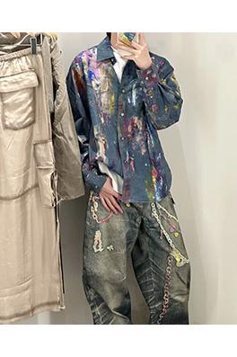 アクネストゥディオズ スプラッシュデニムシャツ