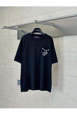 ルイヴィトンスーパーコピーポケットビーズニット半袖Tシャツ