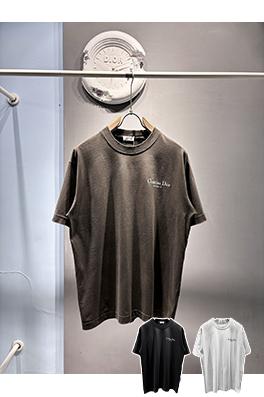 ディオール新しいベルベット立体ゴムTシャツ