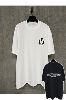 ヴァレンティノ25ssロゴアルファベットプリント半袖Tシャツ