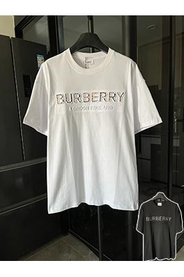 バーバリー25SSBBRチェストチェック柄エンボス半袖シャツ
